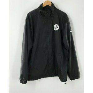 NFL Reebok Women's Black Steelers Zip Up Jacket Size L‎